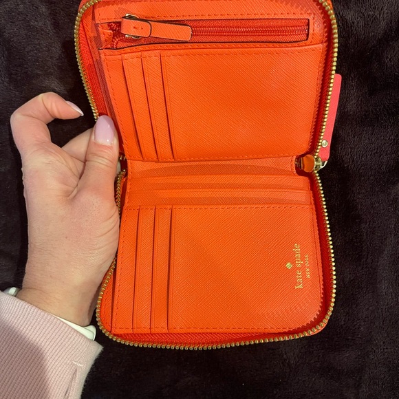 Kate Spade coral zip wallet - Picture 3 of 4